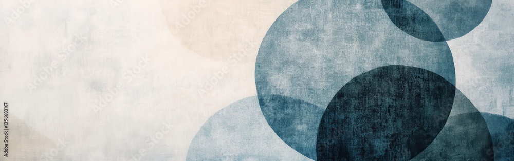 Poster Abstract Circular Backdrop with Minimalist Design