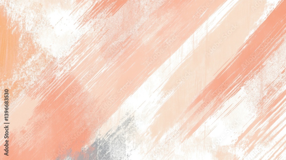 Poster Minimalist pastel peach gradient background with pencil strokes for abstract modern design
