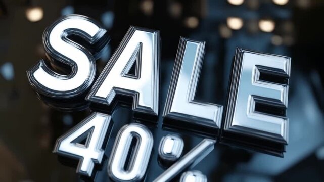 Exciting sale event showcases a 40 percent discount on a variety of popular items, attracting eager shoppers looking for great deals at a local store