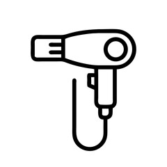 Hair Dryer for Personal Grooming Device Icon Design