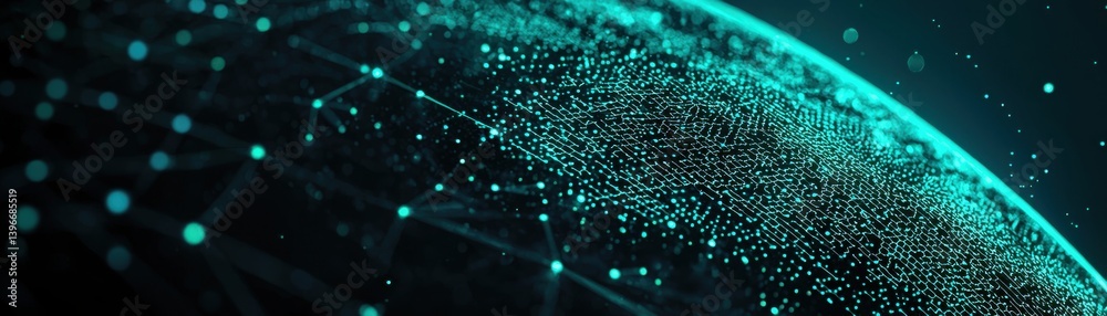 Poster data visualization event digital space abstract graphics virtual environment close-up technology con