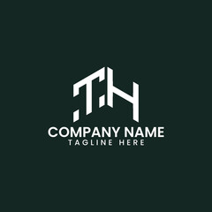 Naklejka premium Modern Geometric Letter Logo Design