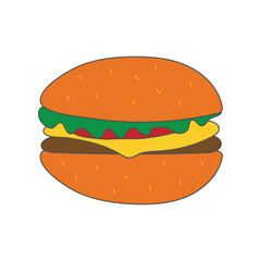 hamburger vector illustration