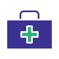 Symbol of first aid kit for medical assistance