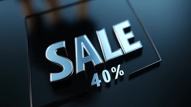 A vibrant promotion features a 40 percent discount displayed prominently, attracting shoppers to explore amazing deals on various products for a limited time only