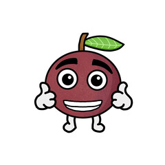 food, fruit, illustration, vector, cartoon, set, icon, isolated, strawberry, fresh, pear, healthy, funny, orange, banana, character, background, apple, cute, design, face, cherry, flat, organic, lemon