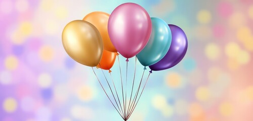 colorful balloons background