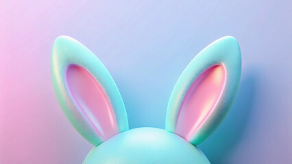 3D pastel rabbit ears on blue to purple gradient background.

easter, bunny, rabbit, ears, 3d, pastel, blue, pink, gradient, glossy, shiny, smooth, modern, abstract, soft, cute, festive, spring, digit