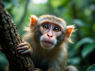 Obraz premium Hey beautiful monkey