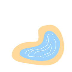 illustration of an oasis pond