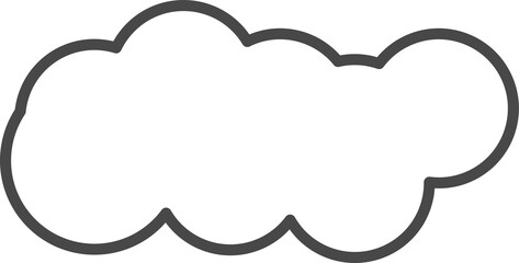 White clouds for coloring.