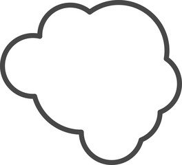 White clouds for coloring.