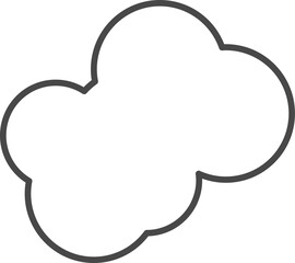 White clouds for coloring.