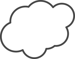 White clouds for coloring.