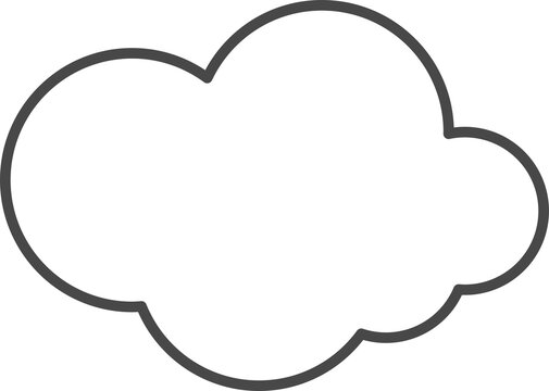 White clouds for coloring.