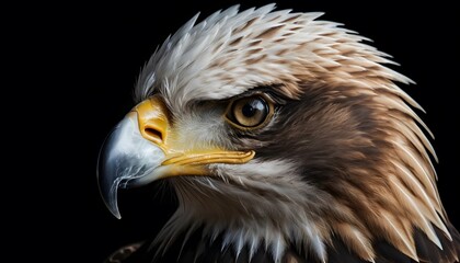 Fototapeta premium Close-up of a majestic golden eagle's head and neck.