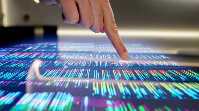 Interactive touchscreen technology: exploring dynamic data visualization and user interaction