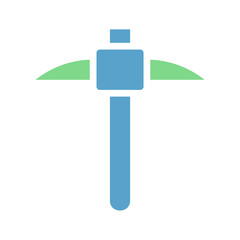 Fototapeta premium Isolated pickaxe illustration for industrial and resource extraction designs