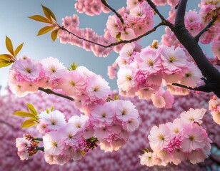 Fototapeta premium pink cherry blossom in spring