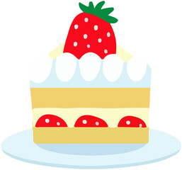 cake with strawberry