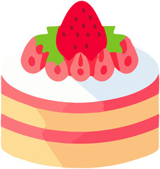 cake with strawberry