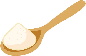Spoon with flour icon