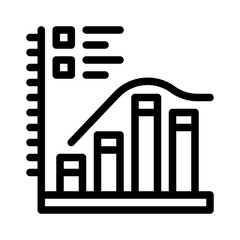 histogram line icon