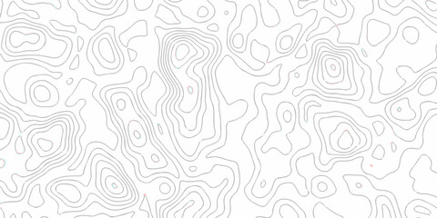 Black and white wave abstract topographic map contour, lines Pattern background. Topographic map and landscape terrain texture grid. Wavy banner and color geometric form. Vector illustration. 