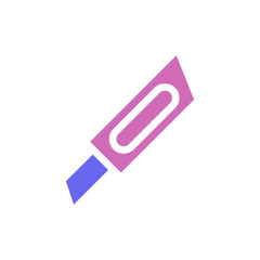 Stylized depiction of a craft knife with a minimalist aesthetic approach