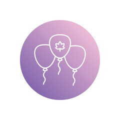 Balloons  icon vector stock illustration