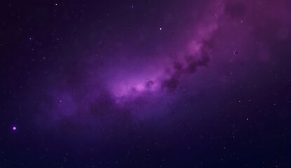 Naklejka premium Dark Galactic Gradient with Cosmic Purple to Obsidian and Retro Sci-Fi Noise Texture