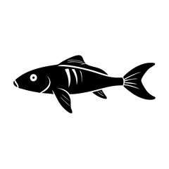 otocinclus fish icon, otocinclus fish silhouette vector illustration-simple silhouette illustration of otocinclus fish, perfect for otocinclus fish logos and icons