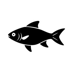 congo tetra fish icon, congo tetra fish silhouette vector illustration-simple silhouette illustration of congo tetra fish, perfect for congo tetra fish logos and icons