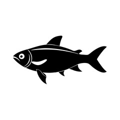 rummy nose tetra fish icon, rummy nose tetra fish silhouette vector illustration-simple silhouette illustration of rummy nose tetra fish, perfect for rummy nose tetra fish logos and icons