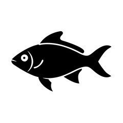 lemon tetra fish icon, lemon tetra fish silhouette vector illustration-simple silhouette illustration of lemon tetra fish, perfect for lemon tetra fish logos and icons