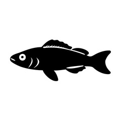 kribensis fish icon, kribensis fish silhouette vector illustration-simple silhouette illustration of kribensis fish, perfect for kribensis fish logos and icons