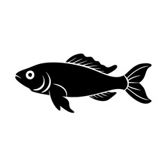 kribensis fish icon, kribensis fish silhouette vector illustration-simple silhouette illustration of kribensis fish, perfect for kribensis fish logos and icons