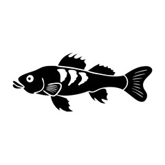 siamese algae eater fish icon, siamese algae eater fish silhouette vector illustration-simple silhouette illustration of siamese algae eater fish, perfect for siamese algae eater fish logos and icons
