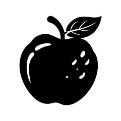 velvet apple icon, velvet apple silhouette vector illustration-simple silhouette illustration of velvet apple, perfect for velvet apple logos and icons