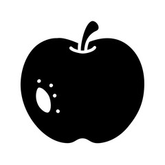 kei apple icon, kei apple silhouette vector illustration-simple silhouette illustration of kei apple, perfect for kei apple logos and icons