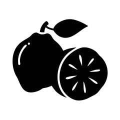 ugli fruit icon, ugli fruit silhouette vector illustration-simple silhouette illustration of ugli fruit, perfect for ugli fruit logos and icons