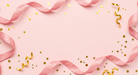 abstract pink background ribbon