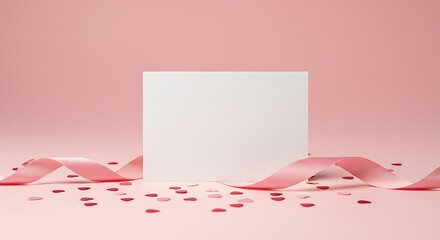 white card with hearts