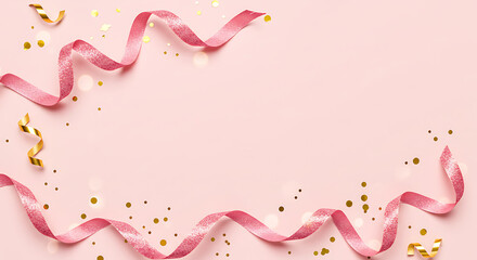 abstract pink background ribbon