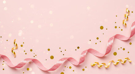 abstract pink background ribbon