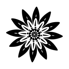 passionflower flower icon, passionflower flower silhouette vector illustration-simple silhouette illustration of passionflower flower, perfect for passionflower flower logos and icons