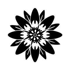 passionflower flower icon, passionflower flower silhouette vector illustration-simple silhouette illustration of passionflower flower, perfect for passionflower flower logos and icons