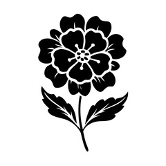 verbena flower icon, verbena flower silhouette vector illustration-simple silhouette illustration of verbena flower, perfect for verbena flower logos and icons