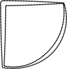Set of price tags, sales label. Element dotted line