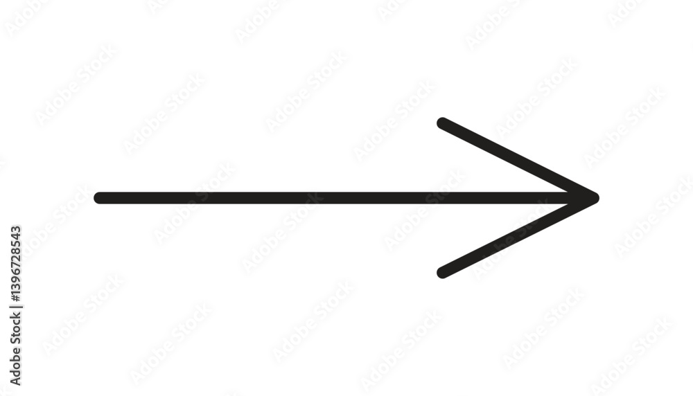Fototapete straight long right arrow icon. web app direction symbol. black arrow icon png. arrow icon for your 